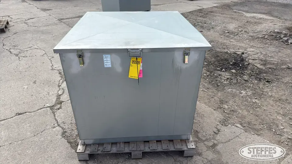 Steel lock box Storage and Bench