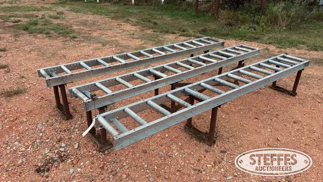 (3) Shop-built roller tables