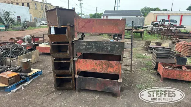 Storage bins & ladder