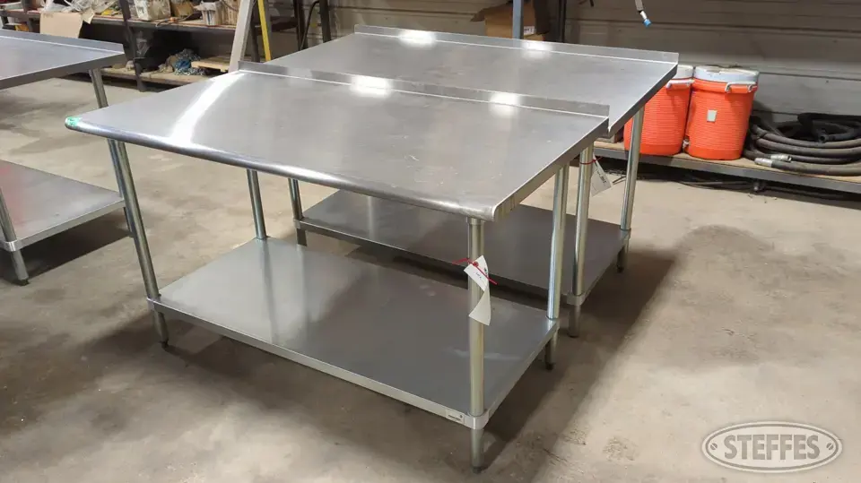 (2) Advance Tabco tables General Business Support Item