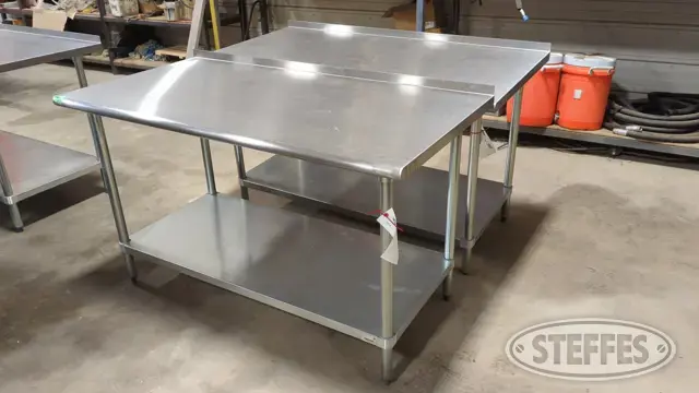 (2) Advance Tabco tables