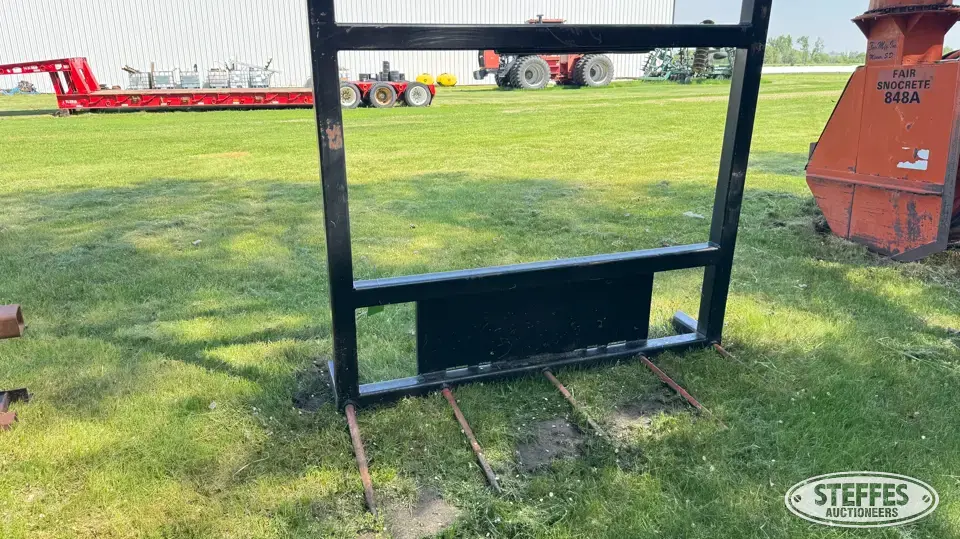 Shop-built bale spear Skid Steer Attachments-Other