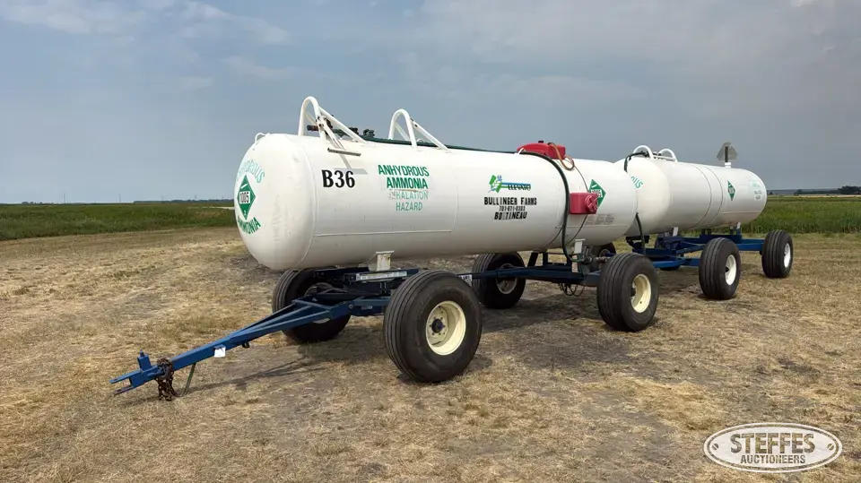 2012 American Welding & Tank & 1995 Nat'l BD 1,450 gal. NH3 tanks NH3 Trailers-Tank