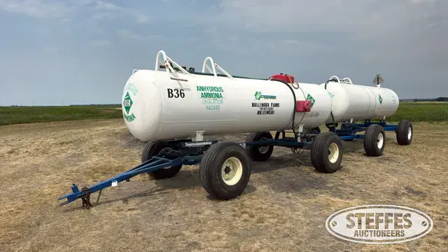 2012 American Welding & Tank & 1995 Nat'l BD 1,450 gal. NH3 tanks