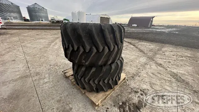 (2) Alliance 600/40R22.5 flotation tires
