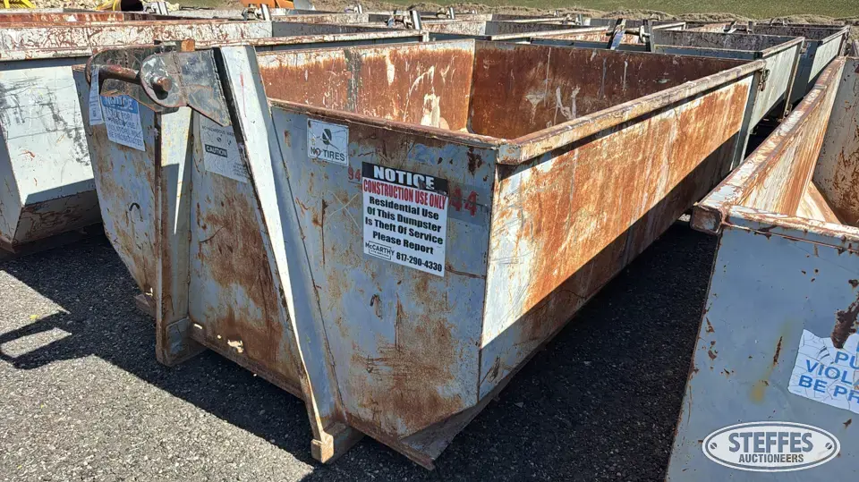 10 yd. roll-off dumpster Construction Support Item