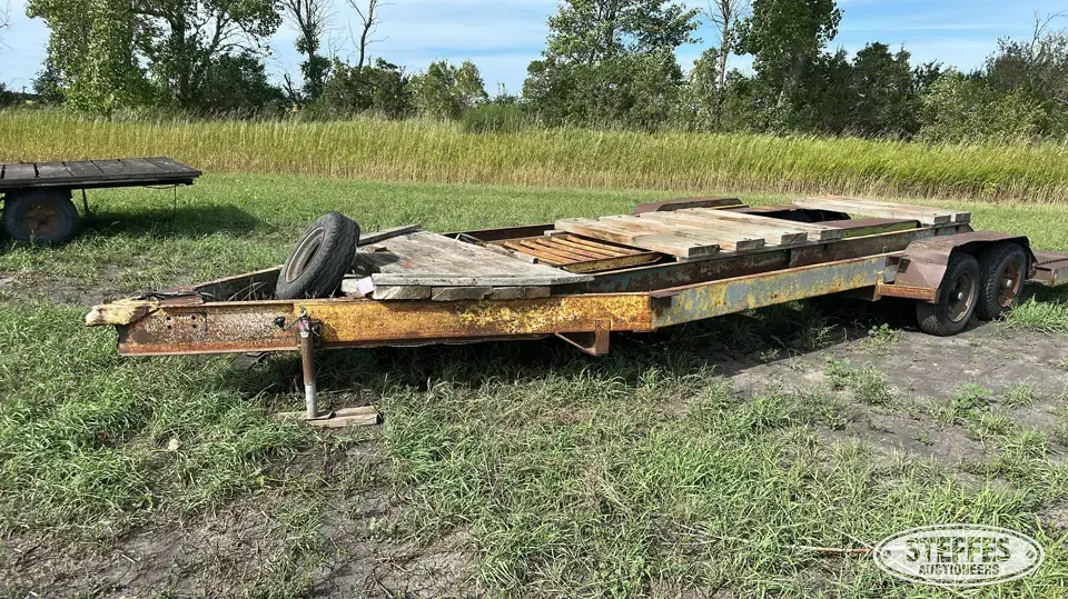Shop-built tandem axle ag trailer Ag-Combine-Sprayer Trailer