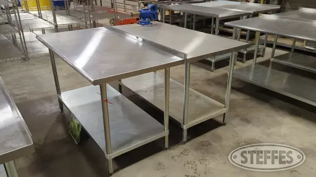 (2) Advance Tabco tables