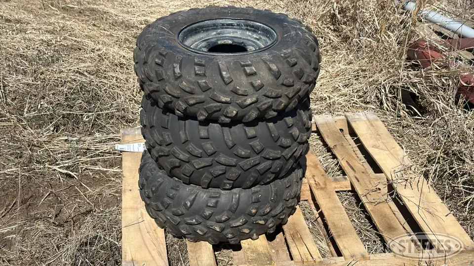 (3) 25x10.00-12NHS tires ATV-UTV Tires and Track