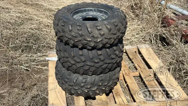 (3) 25x10.00-12NHS tires