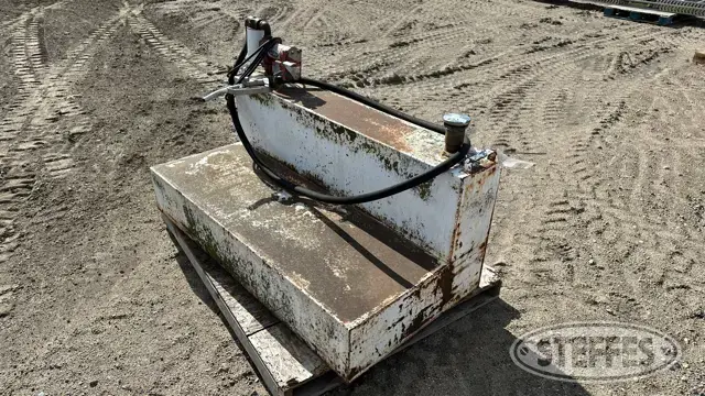 L-shaped steel tank