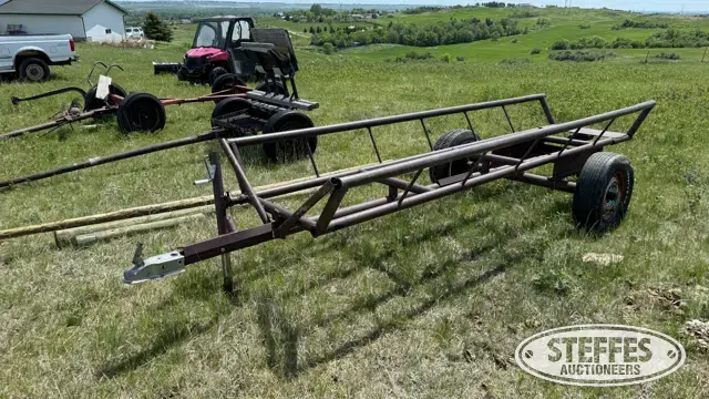 Shop-built bale trailer