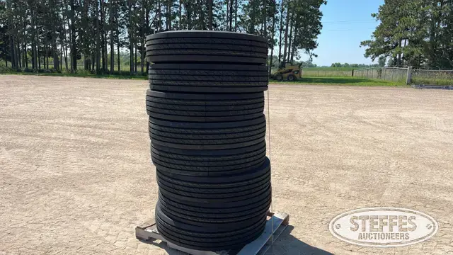 (8) Aosen ALS915 11R24.5 truck tires