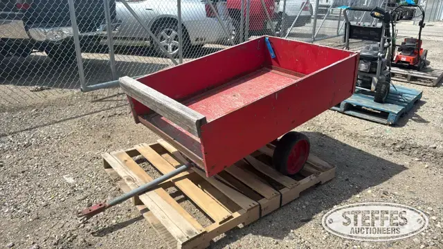 Shop-built lawn cart
