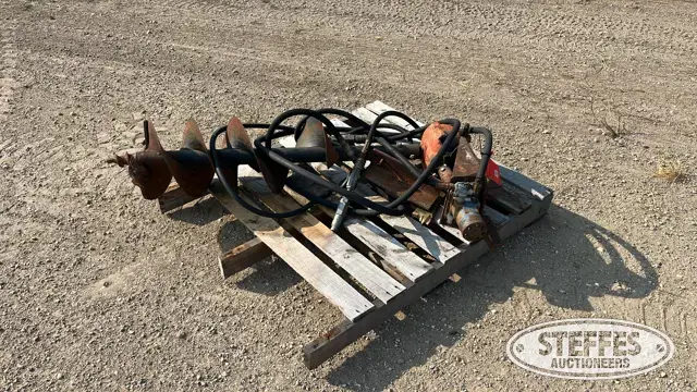 Hyd. post hole auger
