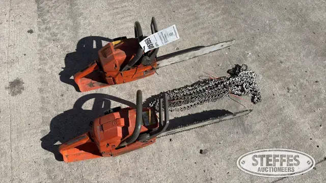 (2) Husqvarna chain saws