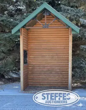 Shop built display shed