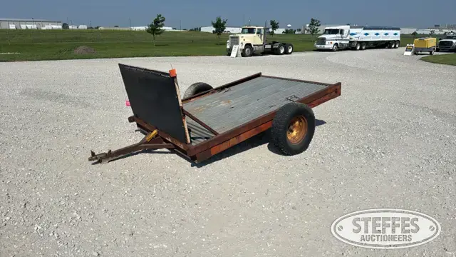 Shop built single axle trailer