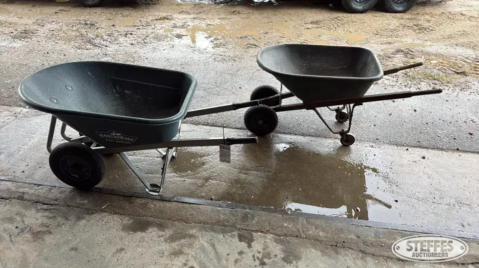 (2) Wheelbarrows Farm Support Item