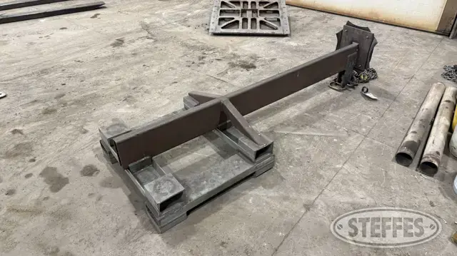 Shop-built forklift jib