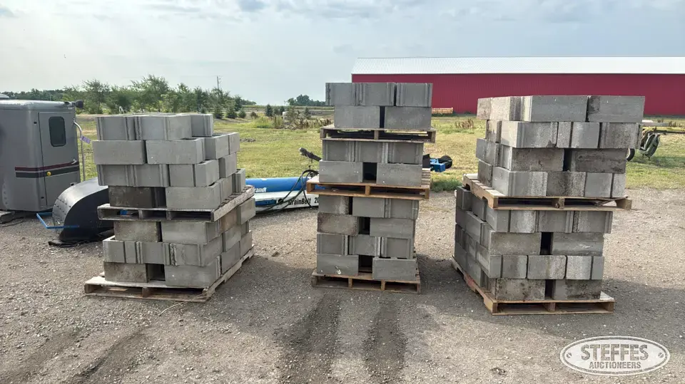 Approx. (200) cinder blocks Farm Support Item