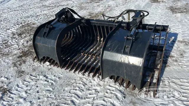 Jenkins skid steer grapple bucket