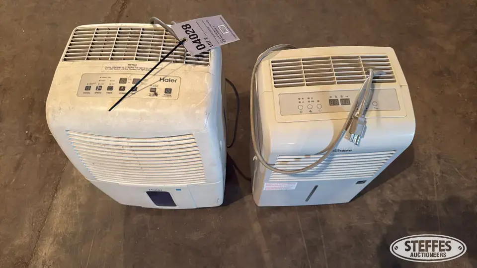 (2) Dehumidifiers Personal Property