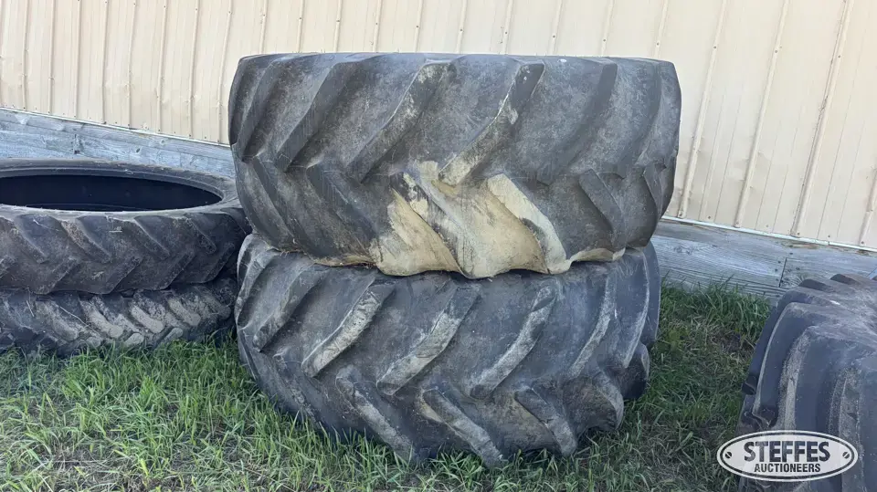 (2) Goodyear 800/70R38 tires Tractor-Implement Tire