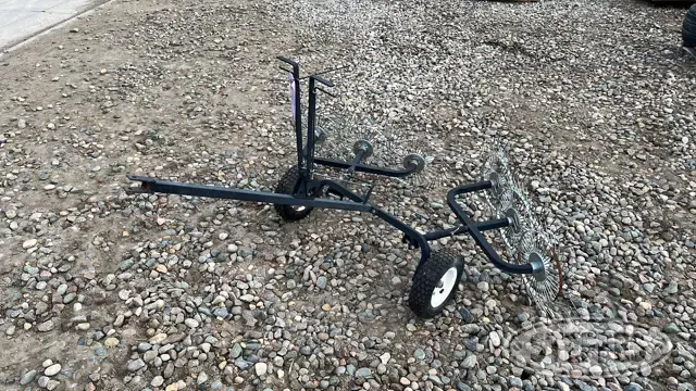6-wheel pull-behind rake
