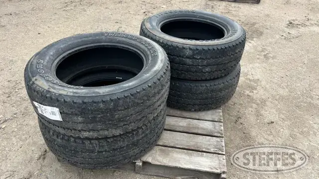 (4) Firestone LT285/60R20 Transforce A/T tires