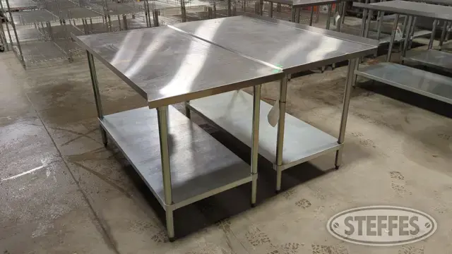 (2) Advance Tabco tables