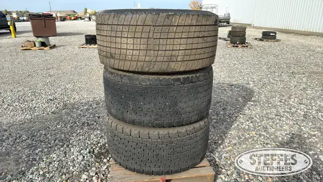 (3) Michelin 455/55R22.5 tires