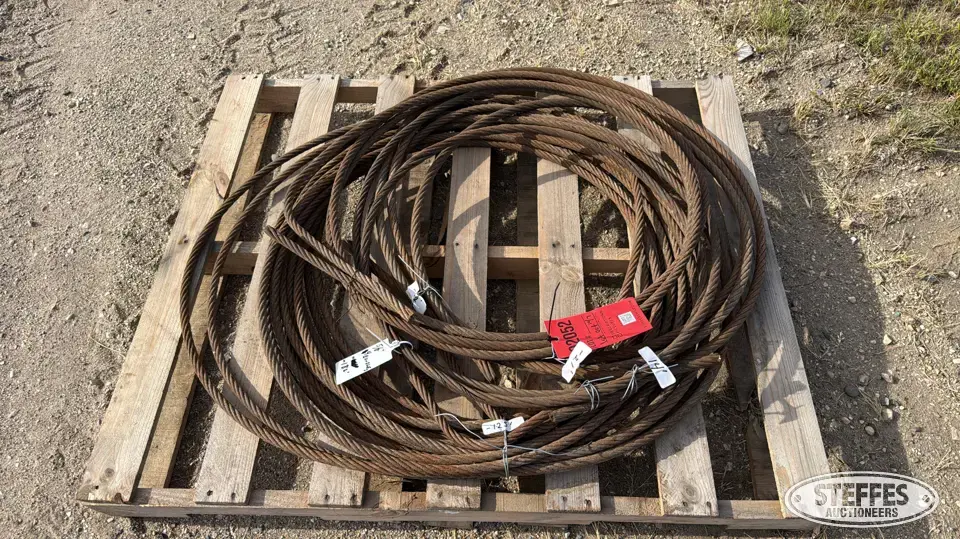 (4) 5/8" steel cables Construction Support Item