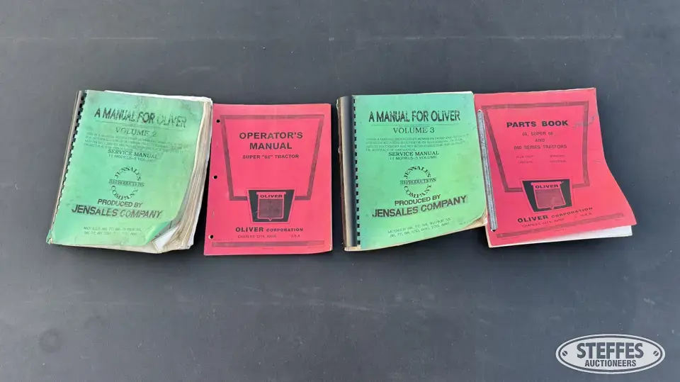 Oliver manuals Tractor Part