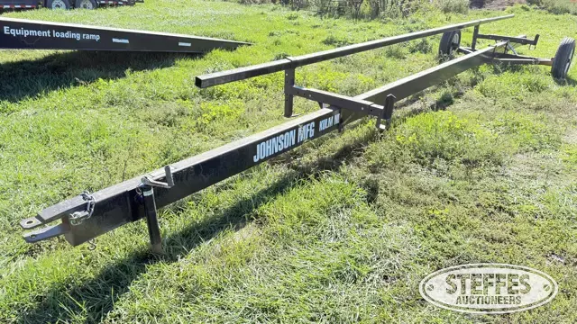 Johnson Mfg. single axle header trailer
