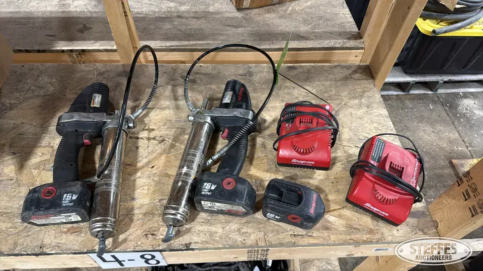 (2) Snap-on cordless grease guns Power Tool