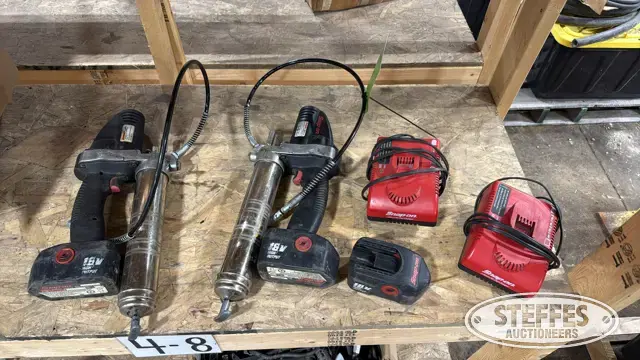 (2) Snap-On cordless grease guns