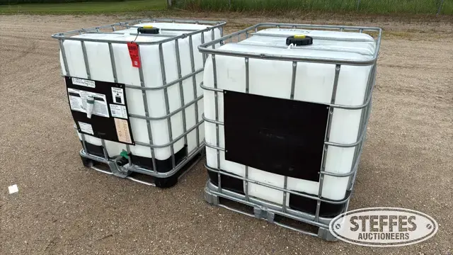 (2) 265 gal. poly totes