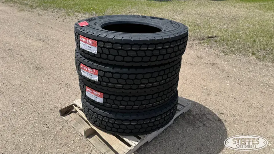(4) Aosen ALD811 11R24.5 truck tires