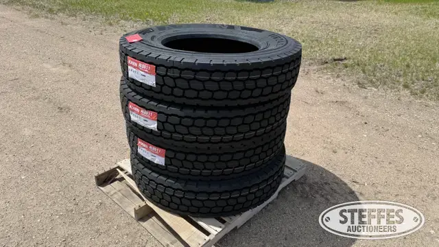 (4) Aosen ALD811 11R24.5 truck tires