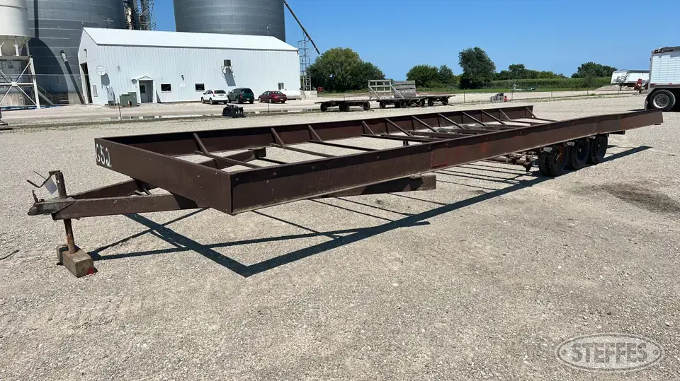 Shop-built quad axle trailer Specialty Trailer