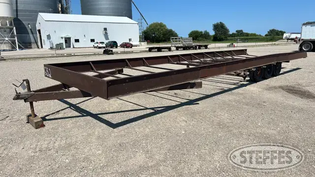 Shop-built quad axle trailer