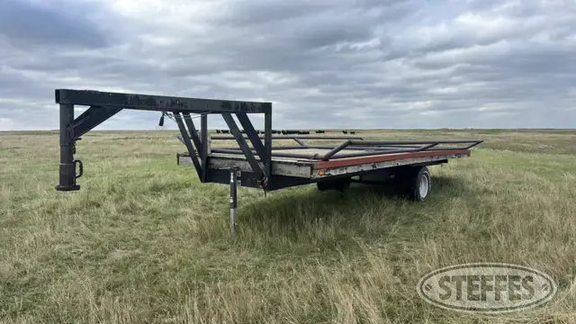 Shop-built bale trailer