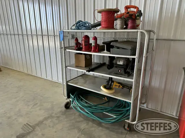 Tool cart & contents to include: