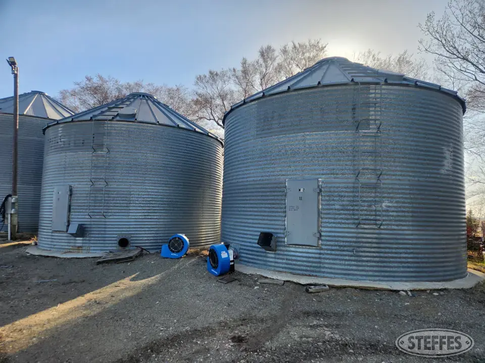 (2) Westeel grain bins