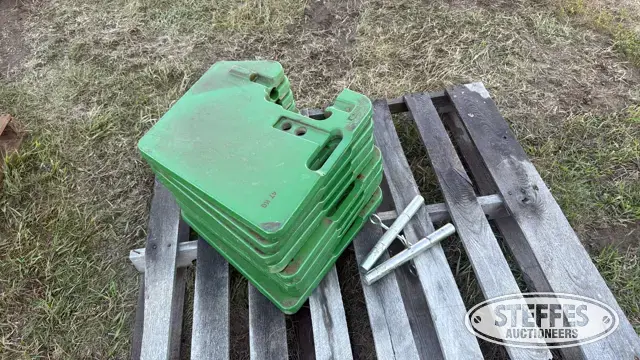 (8) John Deere suitcase weights