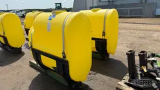 Steffes Group | (2) Poly saddle tanks