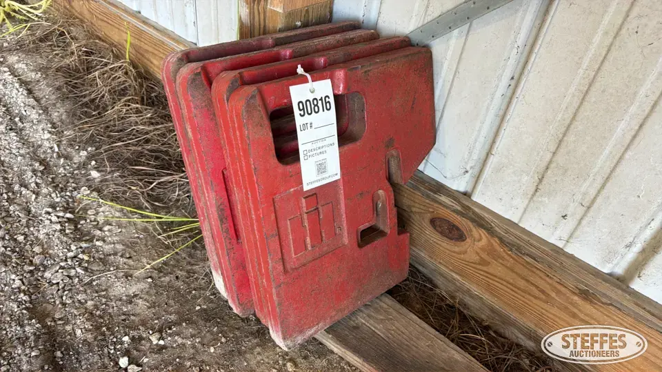 (4) International suitcase weights Tractor Part