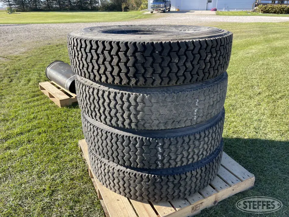 (4) Yokohama truck tires,