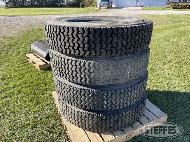 (4) Yokohama truck tires,